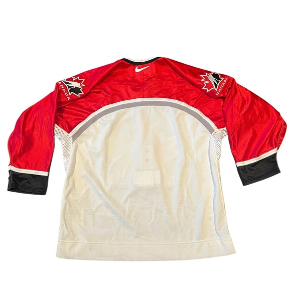 On-Ice AUTHENTIC Nike IIHF Team Canada 1998 White Olympic Hockey Jersey Size 48 - Picture 8 of 8